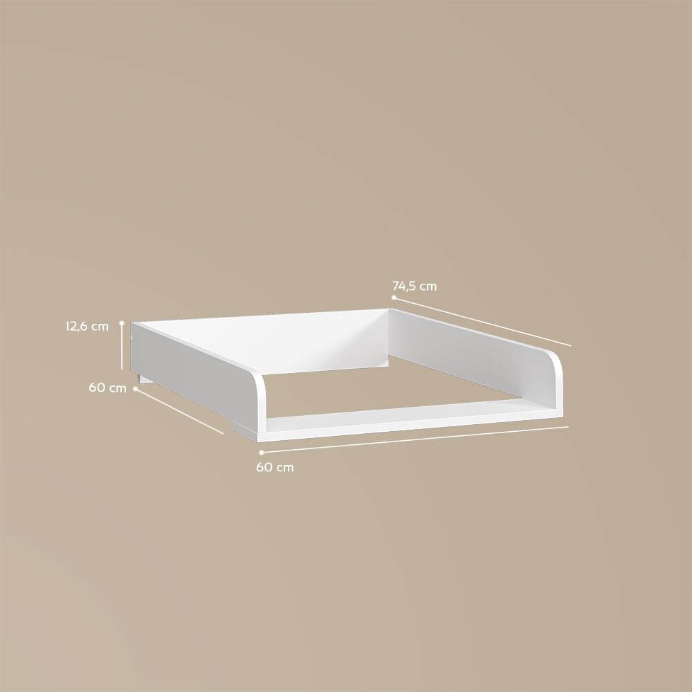 Livinity Plan à Langer Paolina, Blanc, 60x12.6cm