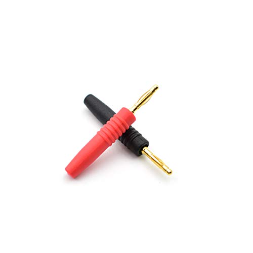 Conectores macho banana 2mm x10 zhenyu negro miniatura 2