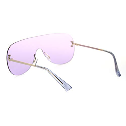 Image of Minimal Shield Rimless Futuristic Large Racer Pilots Sunglasses