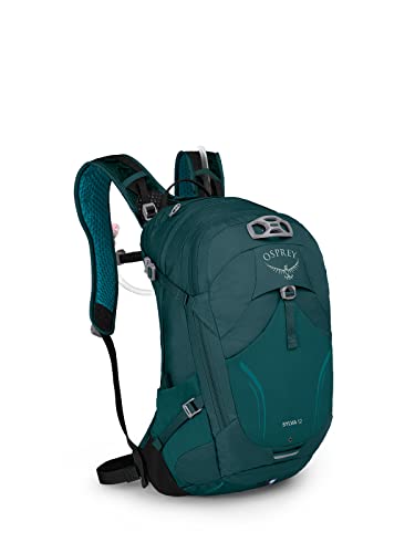 Osprey Sylva 12L Women's Biking Backpack with Hydraulics Reservoir, Baikal Green