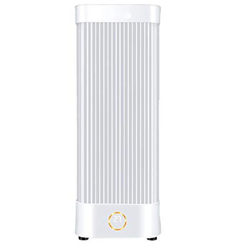 OCYE Calentador de Espacio de calefacción de Doble núcleo de Fibra de Carbono PTC + con función de Control Remoto, Temporizador Incorporado y Ajuste de Dos velocidades, Blanco