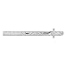INSIZE 7119-150 POCKET RULE WITH SLIDING CLIP, range 150mm/6", graduation 1mm, 1/64"