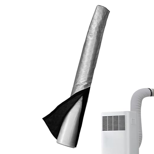 Cubierta de manguera de aire acondicionado portátil, funda aislada para manguera de aire acondicionado, accesorios versátiles a prueba de polvo para el hogar, dormitorio y lugar de trabajo