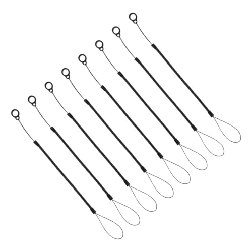 VILLCASE 8Pcs Elastic Pen Tether Lanyard Lost Spring Strap for Stylus and Touch Pens and Compact Design for Secure Carrying Professional and Personal Use
