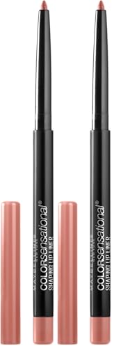 MAYBELLINE Color Sensational Shaping Lip Liner with Self-Sharpening Tip, Totally Toffee, Nude, 1 Count (Pack of 2)