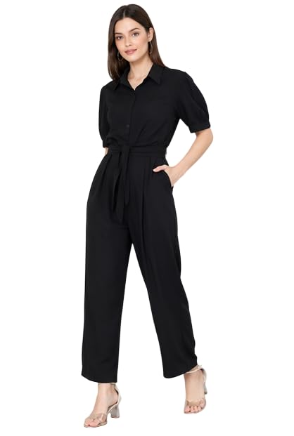 Women's Shirt Style Jumpsuit | Casual Office Wear, Western, Daily Wear, Party, Evening, Travel-picture-38