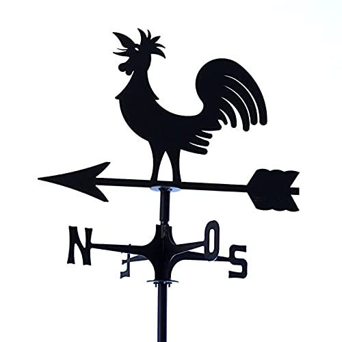 YXKJHH Girouette en Forme de Coq, Piquet de Jardin en Acier Inoxydable, Outils de Mesure, indicateur de Direction du Vent, Convient pour Les Produits métalliques d'extérieur, 35 à 50 cm