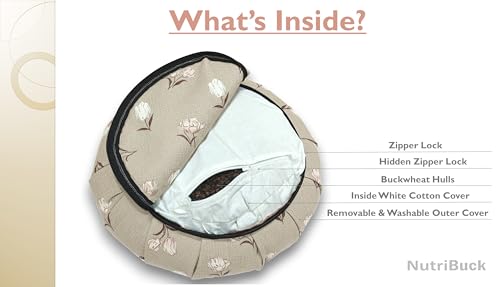 Image of Buckwheat ZAFU Meditation Cushion Filled with Buckwheat Hulls (URBAN BEIGE)