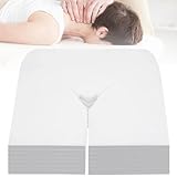 Massage-Gesichtswiegenbezüge, 1200 Stück Einweg-Gesichtsauflagen-Abdeckungstücher aus weichem Vliesstoff für Massagetisch- und Massagebank-Kopfstützen
