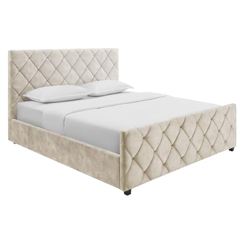 Riess Ambiente Design Boxbett Elysium - 160x200cm - Champagner beige - Samt...