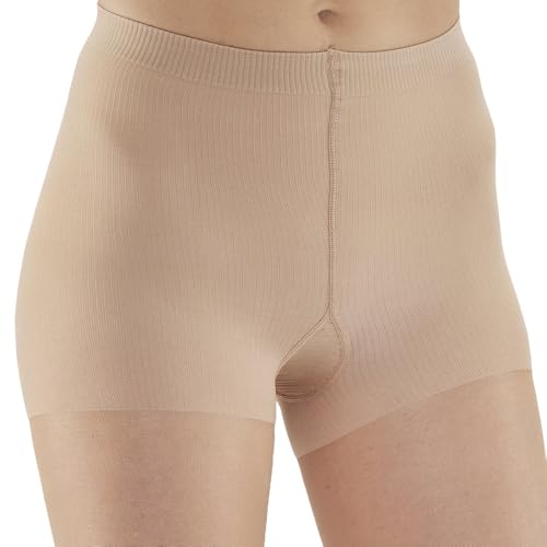 Ames Walker AW Style 283 Signature Sheers 20-30 mmHg Firm Compression Closed Toe Pantyhose Beige Small3