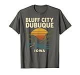 Photo Gallery bluff city dubuque camicia iowa steamboat sunset retro maglietta Photo Gallery bluff city dubuque camicia iowa steamboat sunset retro maglietta