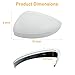 Compatible with Volkswagen Tiguan 2018-2020 Mirror Cover Replacement,VW Allspace L MK2 Mirror Cap Driver & Passenger Side,Left & Right Side Door Rearview Cover,Clip-on(1 Pair),Super White