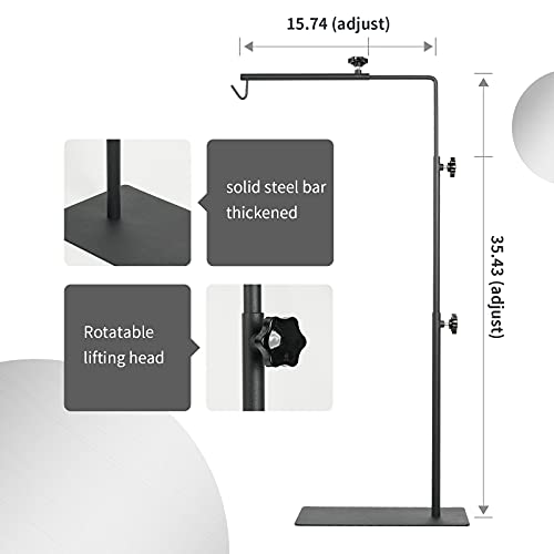 BETAZOOER Reptile Lamp Stand Adjustable Floor Light Holder Stand Landing Lamp Stand Bracket Metal Lamp Support for… - Image 3