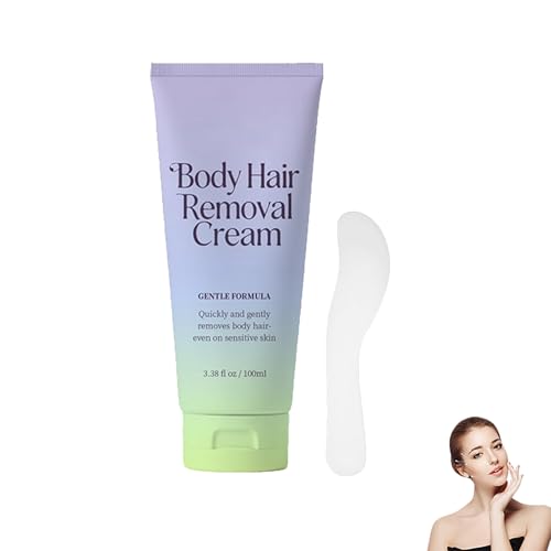 Facial Hair Removal Cream with Spatula Applicator,Hair Removal Cream for Women&Men,forFacial,Safe Gentle Formula(1)