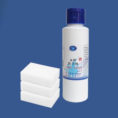 YIJU Table Tennis Racket Glue, Pingpong Racket Glue to Replace Table Tennis Rubber, DIY Table Tennis Liquid Glue with Sponges