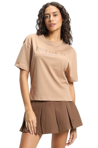 Image of FOREVER 21 Womens Graphic Oversized Oversized Tees