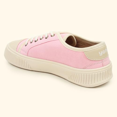 Image of YOHO Canvas CZ Sneakers for Women | Lightweight Casual Shoes | Everyday Comfort, Breathable Fit, Durable Grip Sole, Versatile Slip-On or Lace-Up Style, Trendy