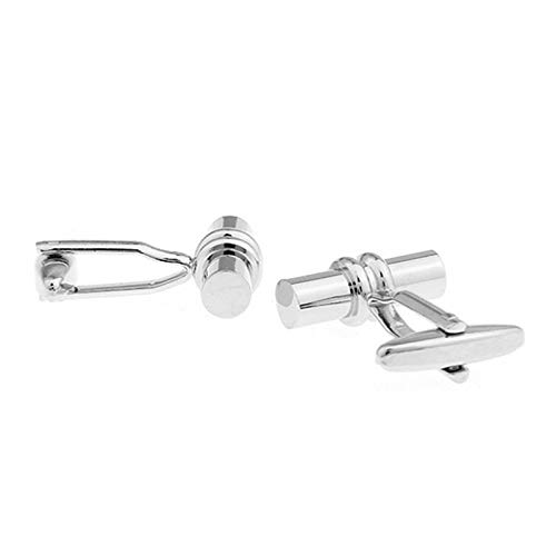 Set de Mancuernillas Daesar para Hombre Plateadas miniatura 2