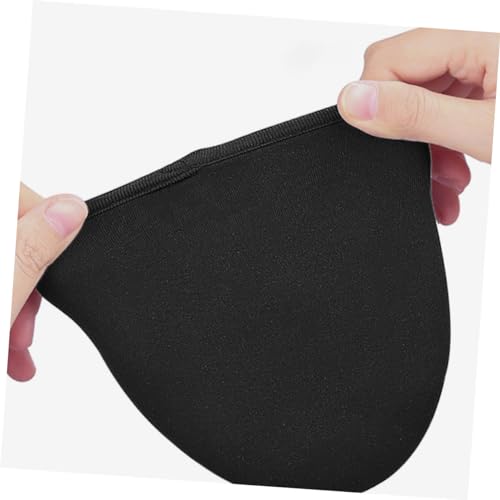 Cubiertas térmicas para calzado de ciclismo Mikinona, cubre-zapatos para bicicleta, negras, protección contra el frío miniatura 3