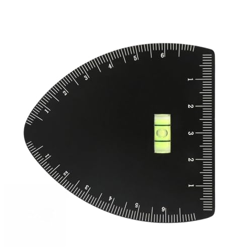 センチメートルマーキングとバランス調整精度テンプレートを備えたプロの眉輪郭定規、完璧なクイック眉毛整形カード用