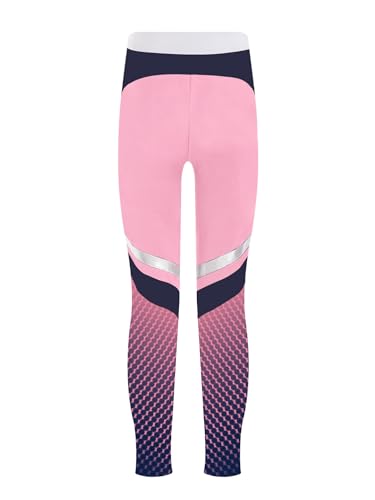 CHICTRY Kids Girls Athletic Leggings Figure Skating Pants Gradient Dots Print Compression Pants Yoga Tights4