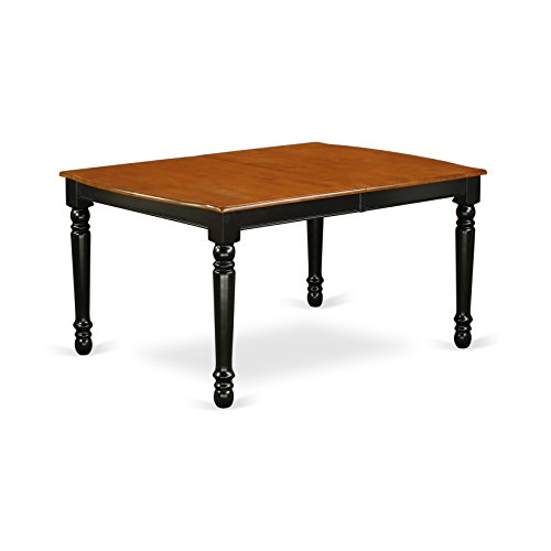 9 PC kitchen tables and chair set with one Dover dining table and 8 kitchen chairs in a Black and Cherry Finish