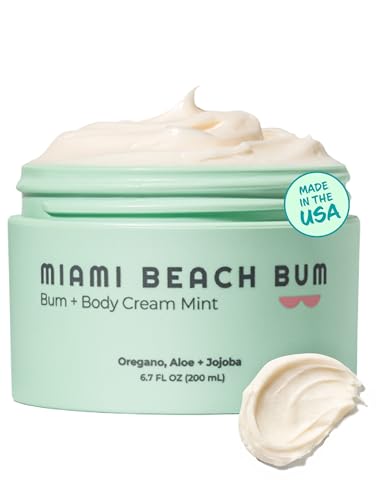 Miami Beach Bum - Bum & Body Cream, Daily Moisturizer, 6.7oz