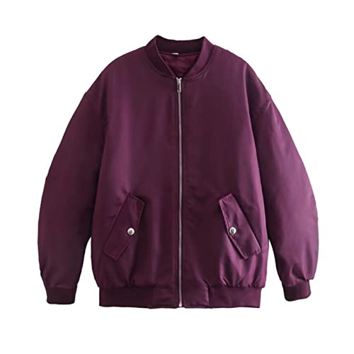 Manteau rembourré vintage violet en taille L, l'outerwear chic aux finitions haut de gamme