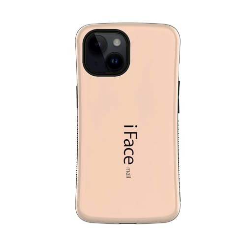 iFace mall iPhone 15 Plus 用 ケース アイフォン15プラス カバー アイフェイス モール スマホ ストラップホール ハード 耐衝撃 2重構造 ワイヤレス充電対応 (iPhone 15 Plus, ゴールド)
