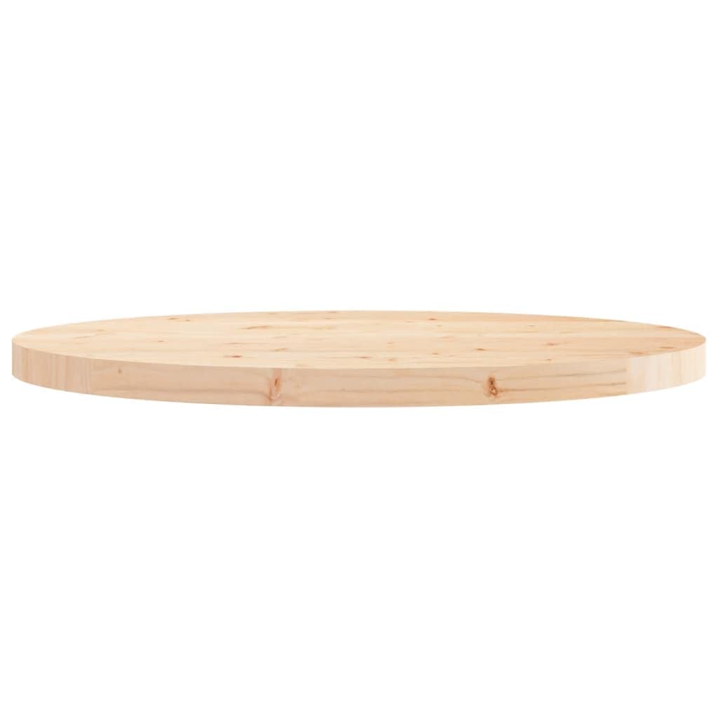 vidaXL Dessus de Table Rond Ø70x3 cm Bois de pin Massif, Plateau de Table en Bois, Dessus de Table à Manger, Plateau de Table en Bois Massif