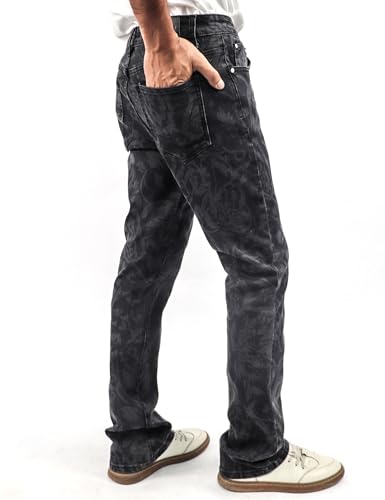 Y2k Skinny Jeans Men Graphic Printed Pants Denim Goth Jeans Vintage Hip Hop Slim Fit Pants Streetwear2