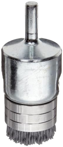 Image of Weiler 11169 Nylox 1 inch Diameter, 180 Grit, Silicon Carbide Bristles, Banded End Brush, Made in The USA (Pack of 10)