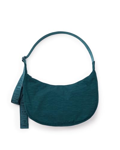 BAGGU Medium Nylon Crescent Bag - Deep Sea