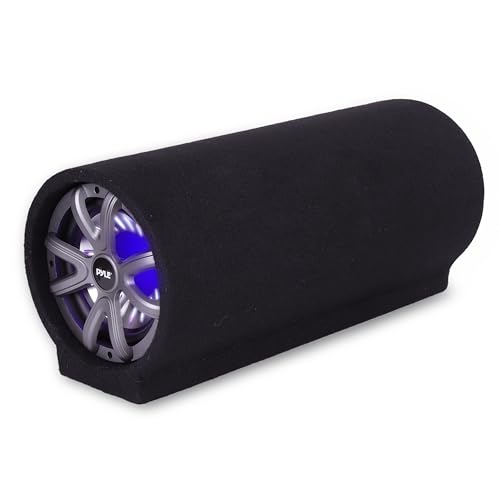 Pyle Bassrolle, Subwoofer Auto, 250W- Car Subwoofer, Basspro Go, 3.8cm, Bluetooth Subwoofer, Bassreflex Subwoofer im Röhrengehäuse, Bassröhre- 4 Ohm, 35Hz-800Hz Frequenzbereich, LED, RCA, Schwarz Pyle Bassrolle, Subwoofer Auto, 250W- Car Subwoofer, Basspro Go, 3.8cm, Bluetooth Subwoofer, Bassreflex Subwoofer im Röhrengehäuse, Bassröhre- 4 Ohm, 35Hz-800Hz Frequenzbereich, LED, RCA, Schwarz