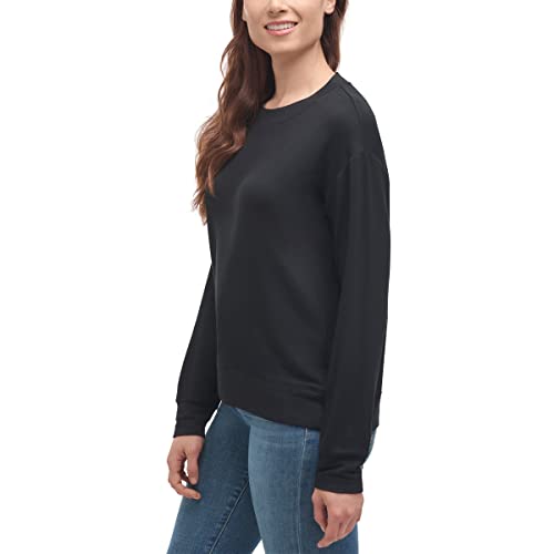 Splendid Women's Sweater Size S Crew Neck Pullover Sweatshirt Black2
