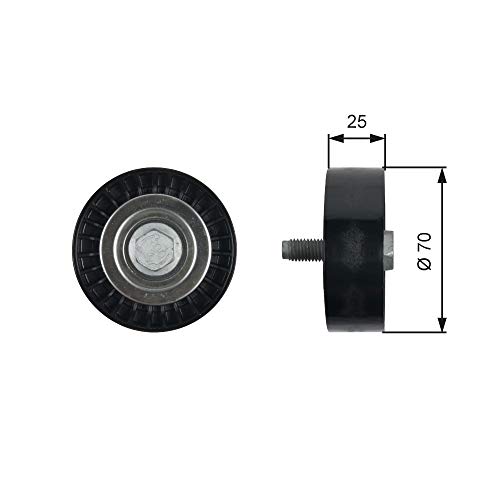 GATES T36323 galet enrouleur courroie accessoire poulie guidage moteur auto