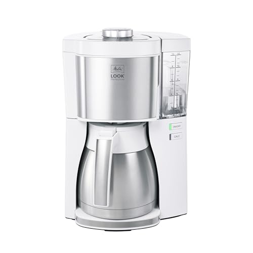 Melitta, Cafetière Filtre LOOK V Therm Perfection 1,25L Noir, Cafetière Programmable, Fonction AromaSelector, Fonction Easy Click, Porte-filtres 1x4, 10 Tasses,...
