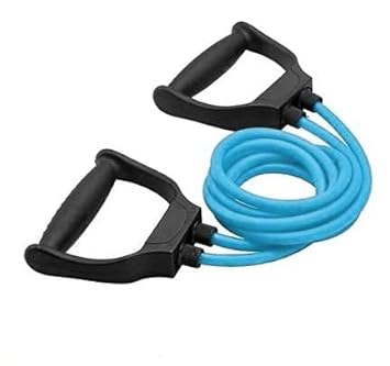 Kamini Enterprisess Double Toning Resistance Tube Heavy Quality Pull Rope Elastic Rubber Exercise Band