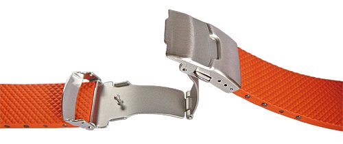 20mm Orange Italian Rubber Watch Strap Model 300d Desertcart