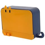 VALICLUD Wandmontierter Seifenhalter mit Ablaufsystem und Deckel Selbstklebend mit Haken zur Aufbewahrung Kleiner Gegenstände Stilvoll Platzsparend für Bad und Küche