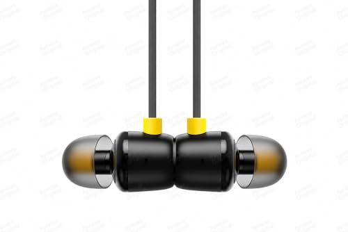 Image of Buds 2 Neo Bass Wired Earphones with Mic | for Realme 6 Pro | 3.5mm Audio Jack -(Black)