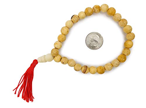 Image of Alternative Imagination Palo Santo Wood Japa Mala with Red Tassel