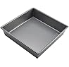 Chicago Metallic Commercial II Non-Stick 9-Inch Square Cake Pan. Make traditional square cakes or layer cakes, brownies, casseroles, and more,