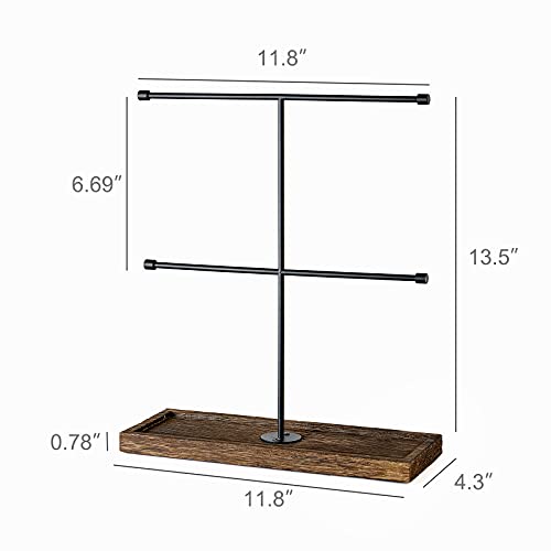 Mkono Sunglasses Organizer Rustic Glasses Storage Display Holder 2 Tier Sunglass Stand Eyeglasses Rack For Multiple Glasses Retail Eyewear Eyeglasses Hanging Organizer For Desk Dresser Tabletop #TOP4