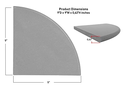 Premium Quality Gray Granite Grey Marble Corner Shelf Polished 9'' (1)