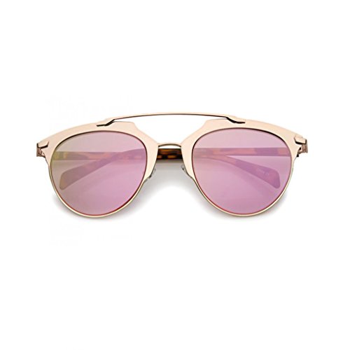 Women's City Pantos Aviator Mirrored Lens Sunglasses