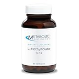 Metabolic Maintenance L-Methylfolate 10 mg - Supports a Healthy Mindset - Active Folate for Methylation Support & Biochemical Reactions - Highly Bioavailable - 90 Servings - 90 Capsules