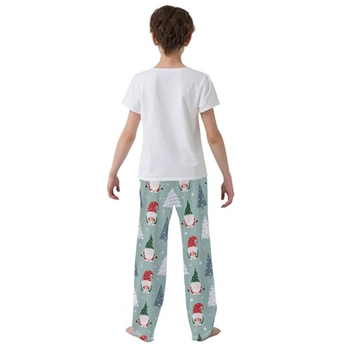 Boys' Pants Christmas Gnomes Santa Tree Long Bottoms Jogger Pants Elastic Waist Trousers with Pockets S-XL3
