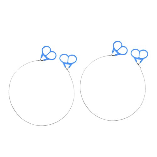 Outanaya 2Pcs Manual Wire Saws Stainless Steel Camping for Outdoor Activities Easy to Carry Durable and Rustproof for Cutting Trees and More